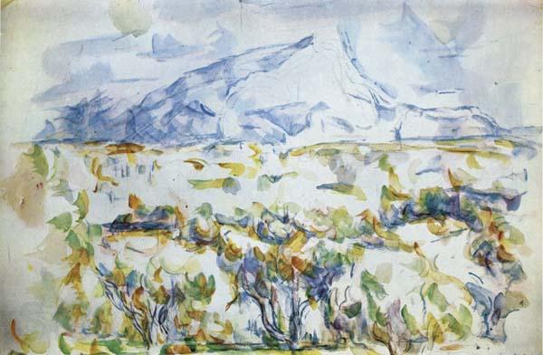 Paul Cezanne La Montagne Sainte-Victoire France oil painting art